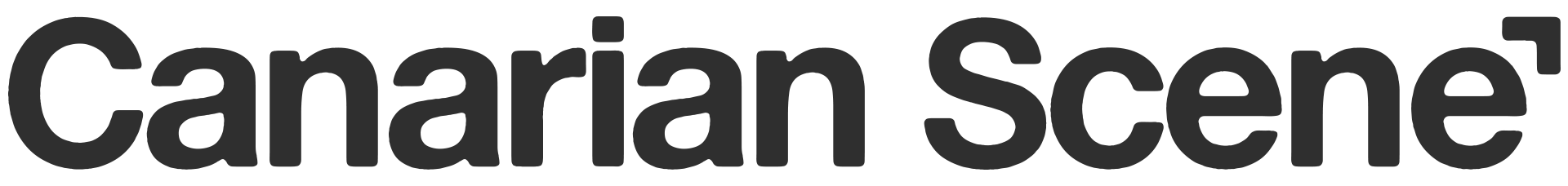 Logo de la Canarian Scene en negro y fondo transparente.